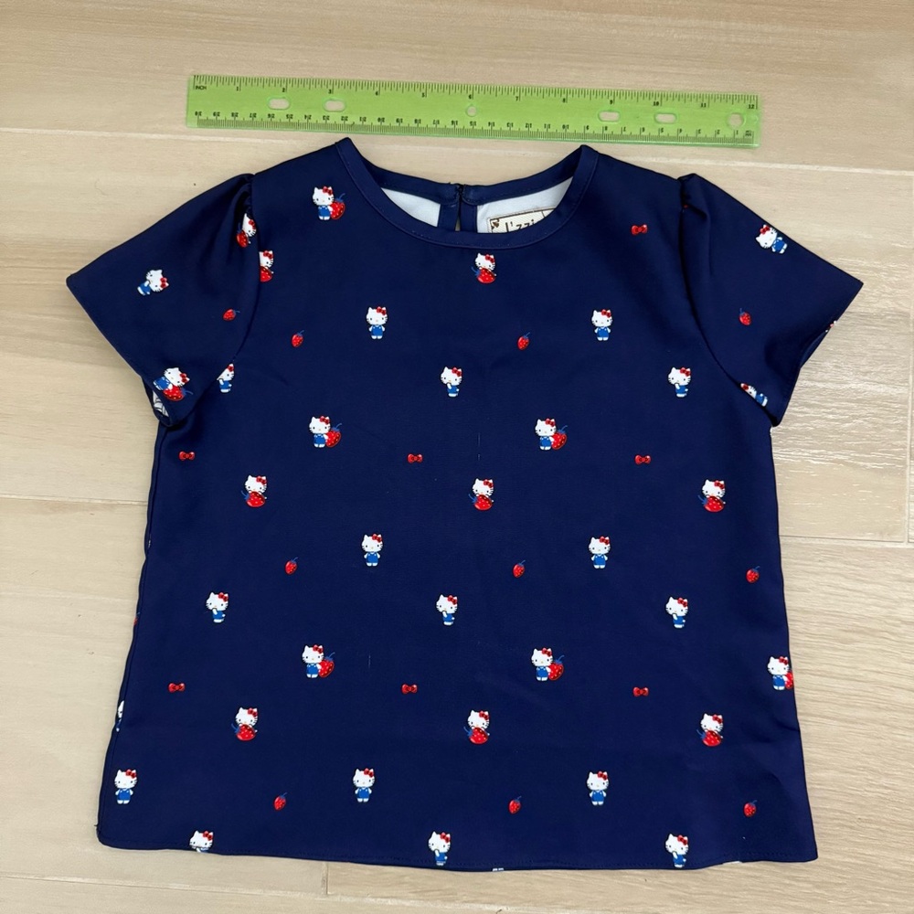 L’zzie Hello Kitty Navy Blue Kids Top (kid small)